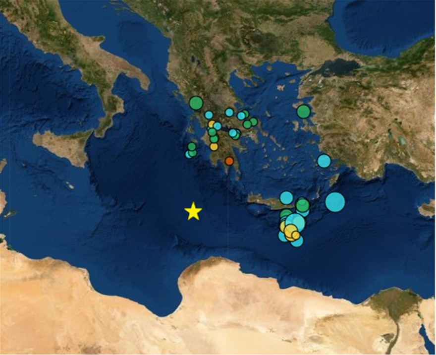 , Σεισμός 5,9 Ρίχτερ νοτιοδυτικά της Πύλου &#8211; «Ευεργετικό» τον χαρακτηρίζουν οι σεισμολόγοι