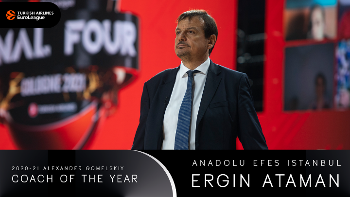 , ΕuroLeague 2021: Κορυφαίος προπονητής ο Τούρκος Εργκίν Αταμάν, που οδήγησε στην κορυφή την Αναντολού Εφές