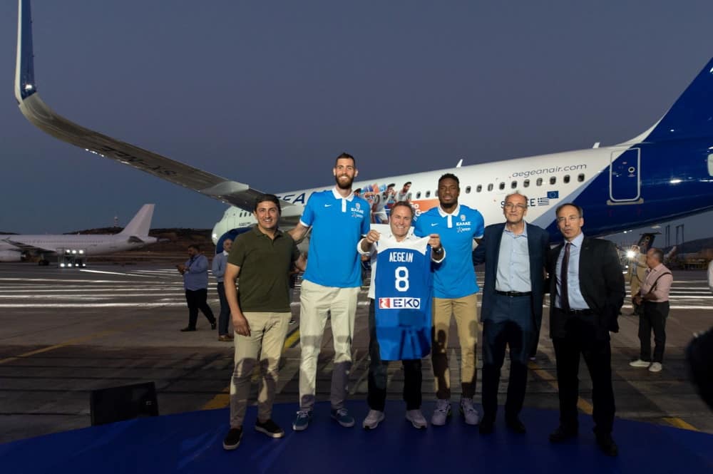 , Με τα φτερά της AEGEAN και το «δικό της» αεροπλάνο πετά στο Μιλάνο η εθνική ομάδα μπάσκετ