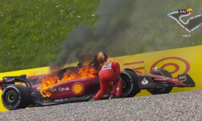 , Formula 1: Πήρε φωτιά η Ferrari του Σάινθ – Νικητής ο Λεκλέρκ στην Αυστρία (vid)